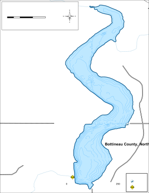 Carbury Dam Topographical Lake Map