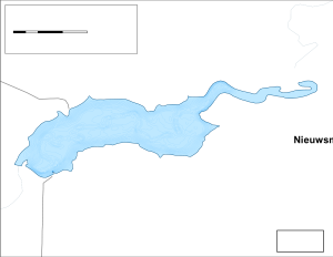 Nieuwsma Dam Topographical Lake Map