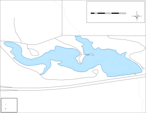 Camel's Hump Dam Topographical Lake Map