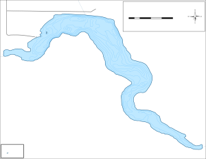Blickensderfer Dam Topographical Lake Map