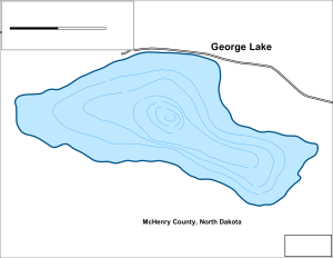 George Lake Topographical Lake Map