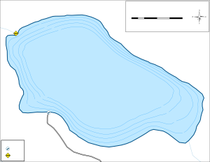 Blumhardt Dam Topographical Lake Map