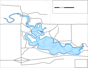 Sweetbriar Dam Topographical Lake Map