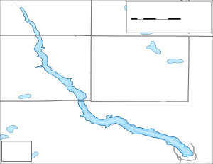 Whitman Dam Topographical Lake Map