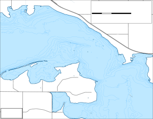 Devils Lake - East Bay North Topographical Lake Map
