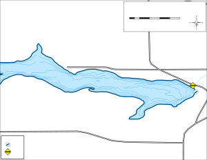 Bylin Dam (East) Topographical Lake Map