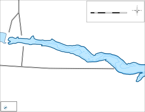 Bylin Dam (West) Topographical Lake Map
