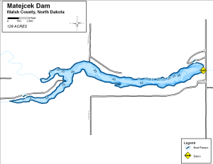 Matejcek Dam Topographical Lake Map