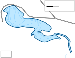 Arnegard Dam Topographical Lake Map
