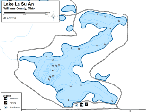 Lake La Su An Topographical Lake Map