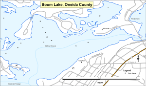Boom Lake Topographical Lake Map
