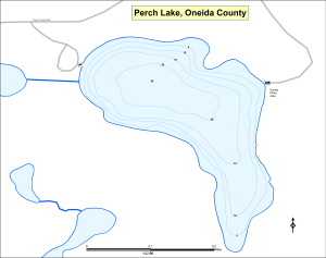 Perch Lake T36NR07ES02 Topographical Lake Map