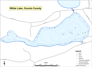 White Lake Topographical Lake Map