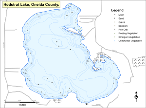 Hodstradt Lake Topographical Lake Map