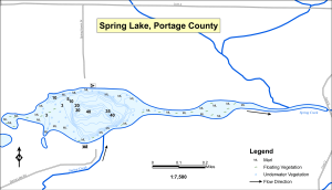 Spring Lake Topographical Lake Map