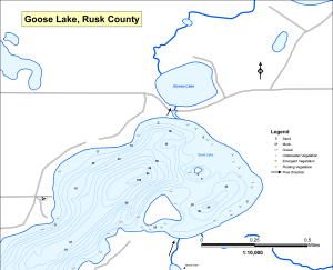 Goose Lake Topographical Lake Map
