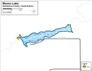 Menno Lake Topographical Lake Map