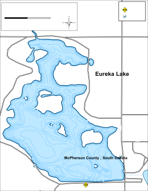 Eureka Lake Topographical Lake Map