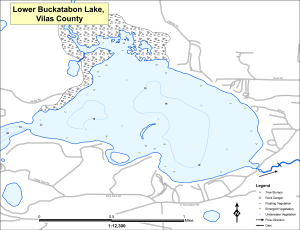 Bukatabon Lake (Lower) Topographical Lake Map