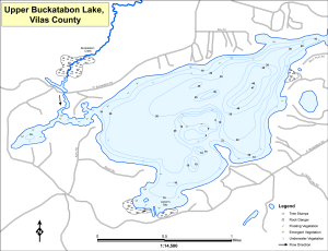 Bukatabon Lake (Upper) Topographical Lake Map