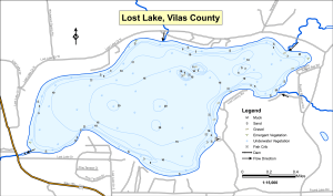 Lost Lake Topographical Lake Map