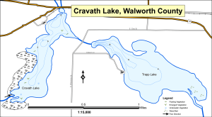 Cravath Lake Topographical Lake Map
