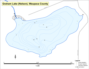 Graham Lake (Nelson) Topographical Lake Map