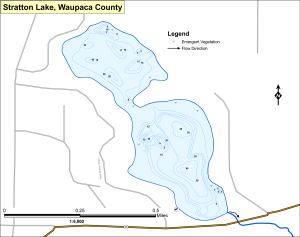 Stratton Lake Topographical Lake Map
