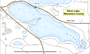 Silver Lake T18NR11ES07 Topographical Lake Map