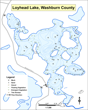 Loyhead Lake Topographical Lake Map