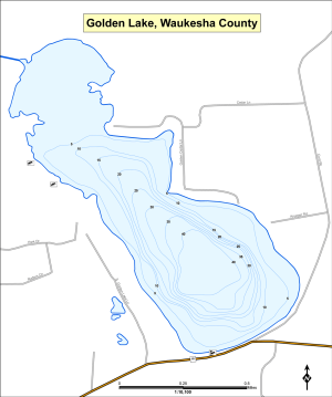 Golden Lake Topographical Lake Map