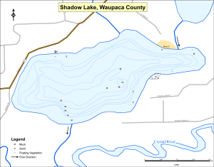 Shadow Lake Topographical Lake Map