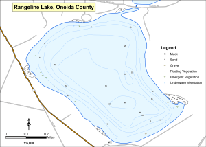 Range Line Lake Topographical Lake Map