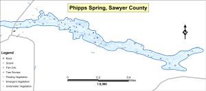 Phipps Spring Topographical Lake Map