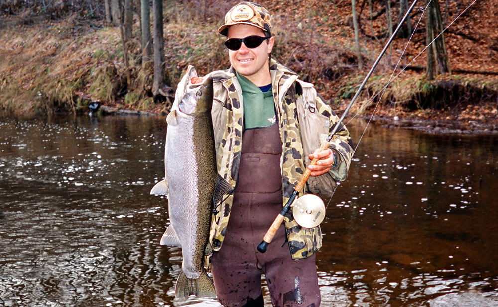 Tournament pro and tackle designer Mark Kulik is a long-time advocate of centerpin outfits for steelhead. 