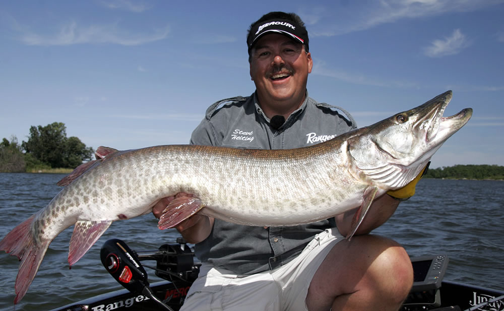 Ranger pro Steve Heiting knows the importance of covering water in search of early season muskie.
