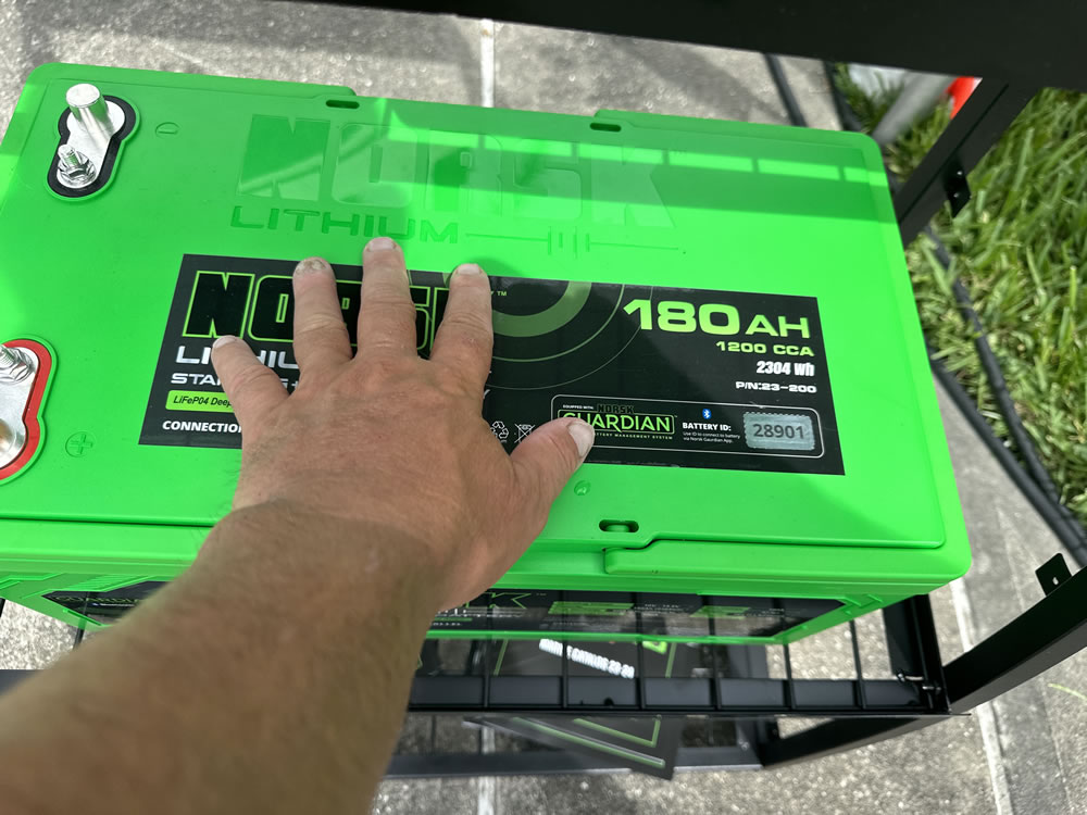 NORSK Lithium 180AH starting/house battery