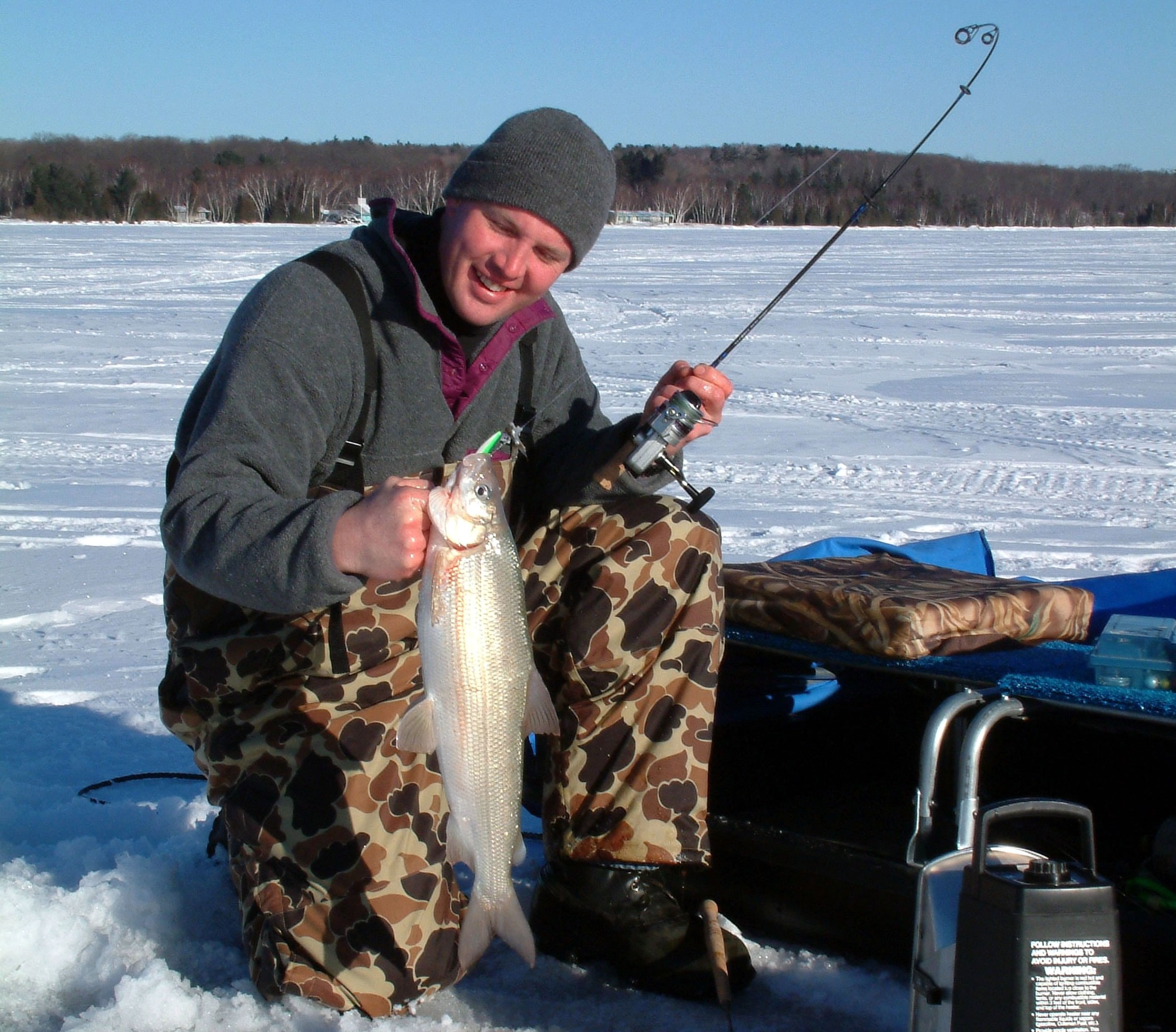 Ice Fishing with a Baitcaster NEW SPECIES CAUGHT! 