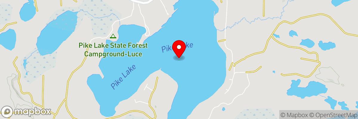 Pike Lake, Luce County, Newberry Michigan Fishing