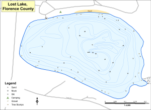 Lost Lake Topographical Lake Map