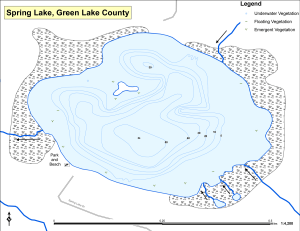 Spring Lake Topographical Lake Map