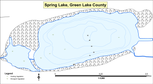 Spring Lake (Spirit) Topographical Lake Map