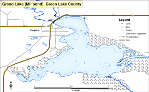 Grand Lake (Millpond) Topographical Lake Map