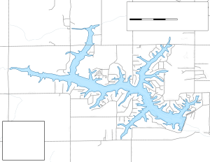 Sara Lake Topographical Lake Map