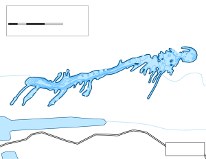 Mazonia Lake 10 Topographical Lake Map