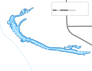 Mazonia Lake 7 Topographical Lake Map