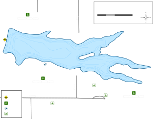 Horton Lake Topographical Lake Map