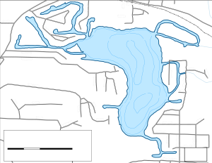 Duck Lake Topographical Lake Map