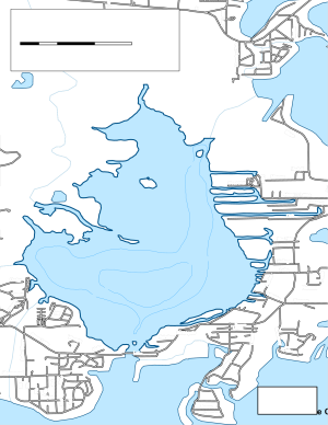 Grass Lake Topographical Lake Map