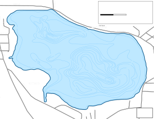Lake Zurich Topographical Lake Map